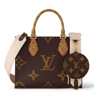 Louis Vuitton OnTheGo PM Bag In Monogram Reverse Canvas M46373
