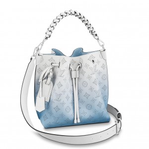 Louis Vuitton Muria Bag in Gradient Blue Mahina Leather M57853