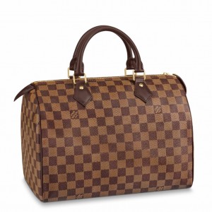 Louis Vuitton Speedy 30 Bag in Damier Ebene Canvas N41364