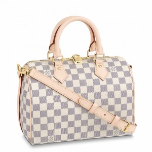 Louis Vuitton Speedy Bandouliere 25 Bag in Damier Azur Canvas N41374