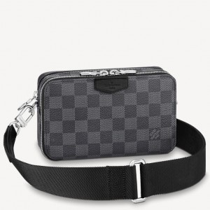 Louis Vuitton Alpha Wearable Wallet in Damier Graphite Canvas N60418