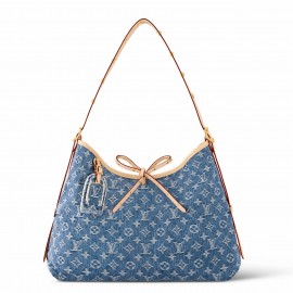 Louis Vuitton CarryAll MM Bag In Monogram Denim M46855