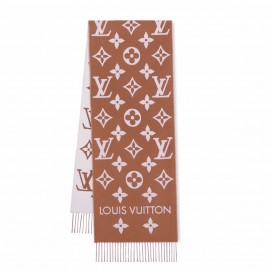 Louis Vuitton LV Essential Scarf In Brown Wool M78935