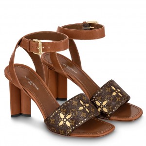 Louis Vuitton Silhouette Sandals in Perforated Monogram Canvas