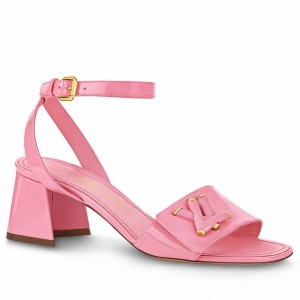 Louis Vuitton Shake Sandals 55mm in Pink Patent Calfskin