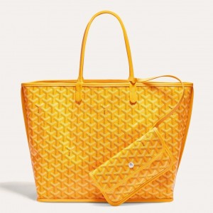 Goyard Anjou PM Reversible Bag in Yellow Goyardine Canvas