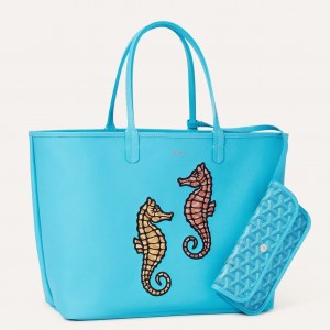 Goyard Anjou PM Reversible Bag with Seahorse Embroidery