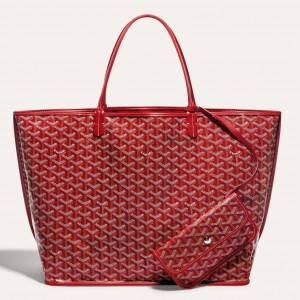 Goyard Anjou GM Reversible Bag in Red Goyardine Canvas