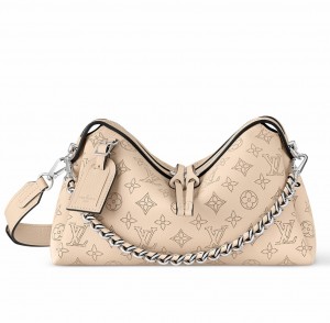 Louis Vuitton Hand It All PM Bag in Cream Mahina Leather M24114
