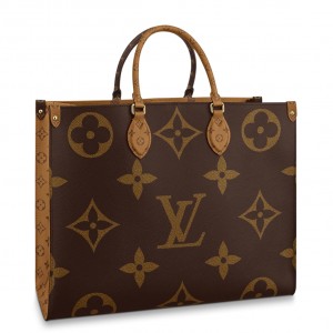 Louis Vuitton OnTheGo GM Bag in Giant Monogram Reverse Canvas M45320
