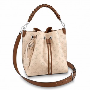 Louis Vuitton Muria Bag in Cream Mahina Leather M55801