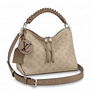 Louis Vuitton Beaubourg Hobo MM in Galet Mahina Leather M56084