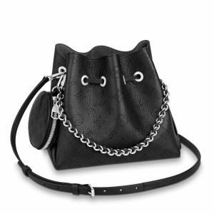 Louis Vuitton Bella Bag in Black Mahina Leather M57070