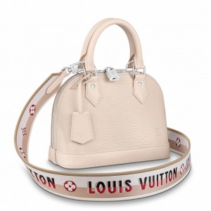 Louis Vuitton Alma BB Bag in Epi Leater with Jacquard Strap M58706