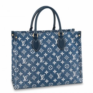 Louis Vuitton Onthego MM Bag in Monogram Denim M59608