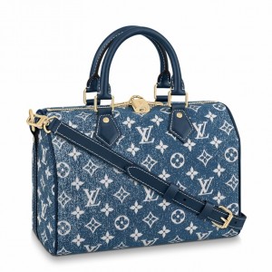 Louis Vuitton Speedy Bandouliere 25 Bag in Monogram Denim M59609