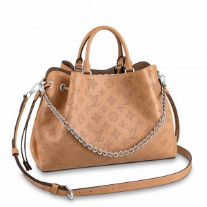 Louis Vuitton Bella Tote Bag in Beige Mahina Leather M59655
