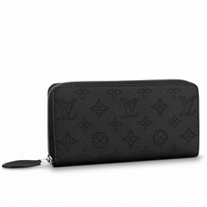 Louis Vuitton Zippy Wallet in Black Mahina Leather M61867