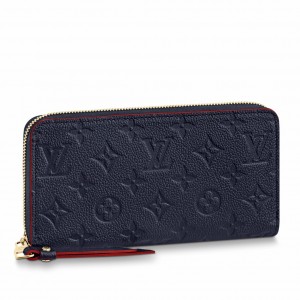 Louis Vuitton Zippy Wallet in Blue Monogram Empreinte Leather M62121