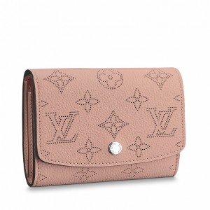Louis Vuitton Iris Compact Wallet in Magnolia Mahina Leather M62541
