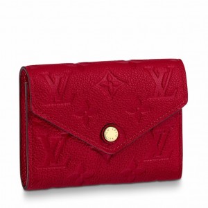 Louis Vuitton Victorine Wallet in Red Monogram Empreinte Leather M63701