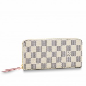Louis Vuitton Clemence Wallet in Damier Azur Canvas N61264