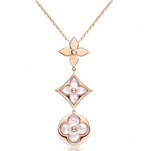 Louis Vuitton Color Blossom Lariat Necklace Q94262