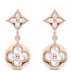 Louis Vuitton Color Blossom Long Earrings Q96668
