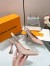 Louis Vuitton Sparkle Slingback Pumps 95mm in Nude Leather