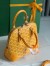 Goyard Vendome Mini Bag in Yellow Goyardine Canvas